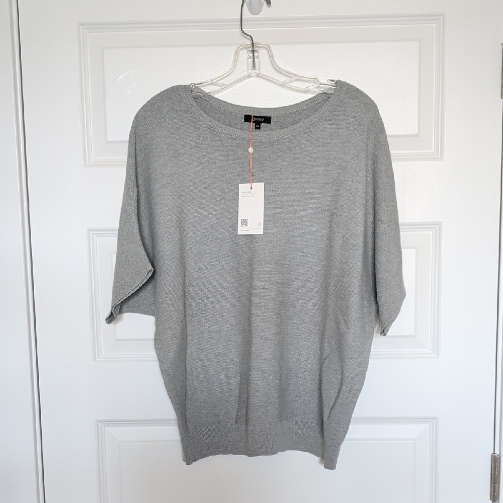 Quince Organic Cotton & Cashmere Gray Sweater